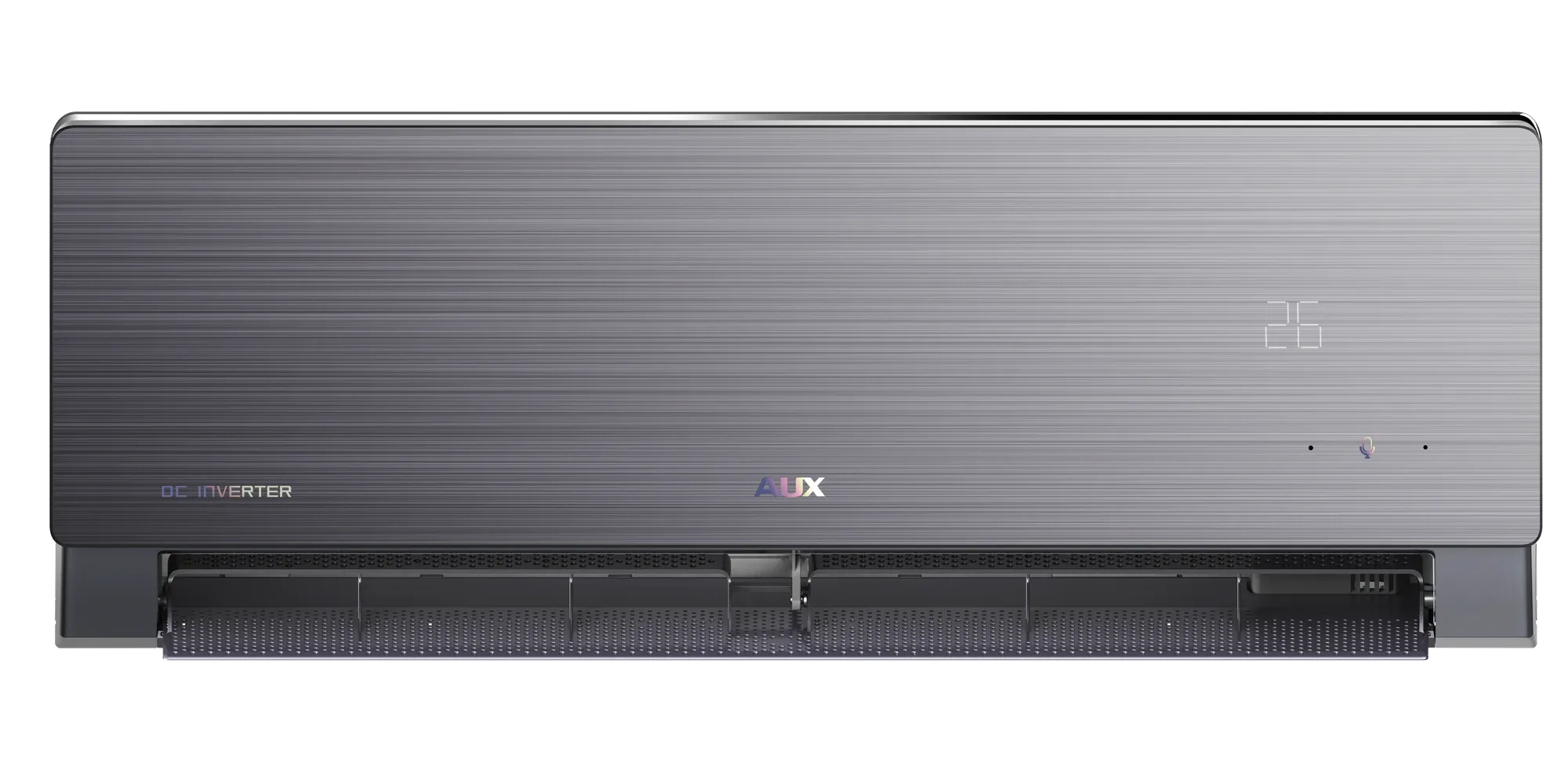 AUX CM-Smart Premium Voice indoor unit, front view with the louvre open