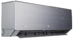 AUX CM-Smart Premium Voice indoor unit, seen from the left with the louvre open