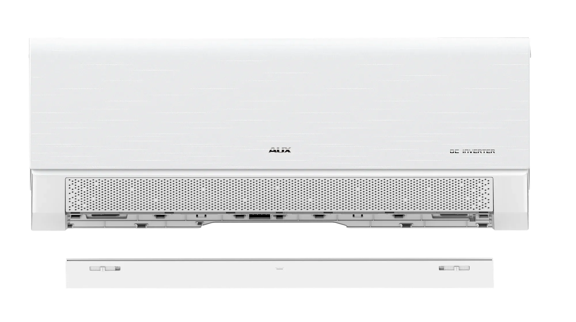 AUX CA-Smart indoor unit, front view with the lower panel removed