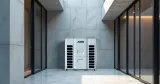 AUX ARV7 VRF outdoor unit installed in a courtyard