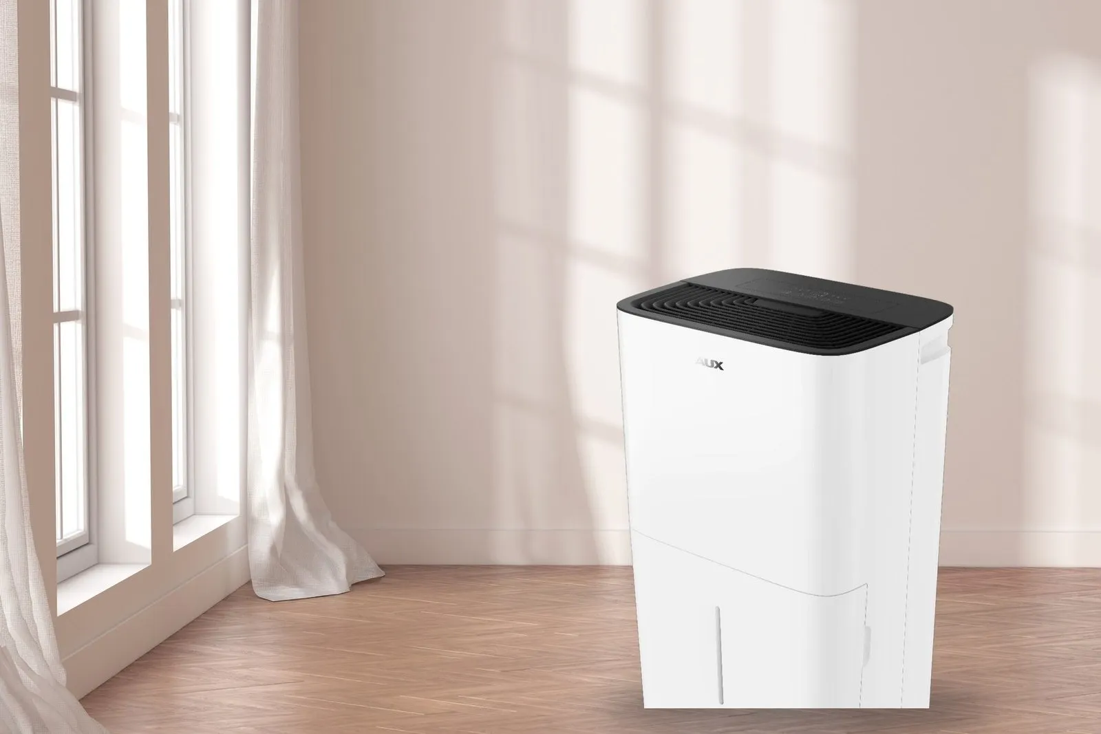 AUX T Series dehumidifier in a living room