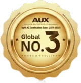 AUX: global No.3 in split air conditioner certification sales, 2019–2023